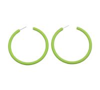 Boucles d ' oreilles rondes à la mode avec un attrait, Fruit green