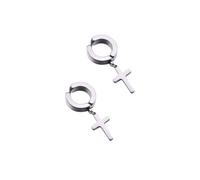 Boucles D’oreilles sans Perçage en Acier Titane Argenté, Style Simple | Bijou Quotidien Unisexe, sans Trou ni Perçage, Convient à Toutes les Occasions