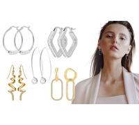 Boucles d’oreilles SC Crystal ornées de cristaux Swarovski® : B2789-ARGENT