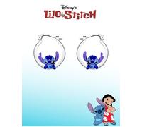 Boucles d’Oreilles Stitch - Créoles Argentées