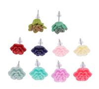 Boucles D’oreilles Succulentes en Pâte Polymère, 10 Pièces