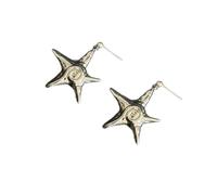 Boucles d ' oreilles sur le thème des étoiles de mer en acier inoxydable pour un port confortable toute la journée et un parfait
