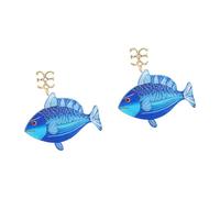 Boucles d ' oreilles tendance sur le thème de, pendentif en acrylique élégant avec pendentif en forme de poisson, accessoire de bijoux pour femmes et adolescents, boucles d ' oreilles uniques en