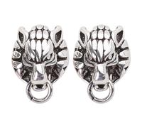 Boucles d ' oreilles tête de loup pour femmes et hommes, clous d ' oreilles d ' animaux, boucles d ' oreilles tête de loup, cartilage minimaliste, petits clous d ' oreilles pour femmes et hommes