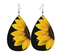 Boucles D‘Oreilles Tournesol Sauvage Vintage Boucles D'Oreilles Pendantes Tendancees Boucle D’Oreille En Cuir Pour Voyages Danse Les Vacances