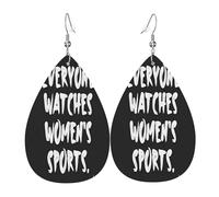 Boucles D‘Oreilles Tout Le Monde Regarde La Salle De Sport Féminine Légères Boucles D'Oreilles Pendantes Vintage Boucle D’Oreille En Cuir Pour Danse Les Vacances Fêtes