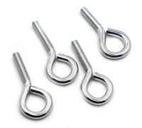 boucles de boulons, Boulons à expansion en acier au carbone zingué, anneau à crochet fermé, boulon à œil M3 M4 M5 M6 M8 M10, plusieurs tailles, paquet de 40 pièces(M10 1pc,25mm)