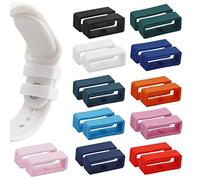 Boucles De Bracelet De Montre De Rechange En Caoutchouc, 22pcs Support De Bracelet De Montre En Silicone, Boucle De Retenue De Bracelet De Montre Intelligente, Anneaux De Fixation De Montre