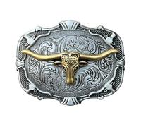 Boucles de ceinture de cowboy western antique pour homme, collection gravée, tenue décontractée, accessoires photo, gravures florales, ceinture de cowboy, C, taille unique