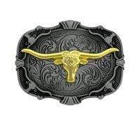 Boucles de ceinture de cowboy western antique pour homme, collection gravée, tenue décontractée, accessoires photo, gravures florales, ceinture de cowboy, D, taille unique