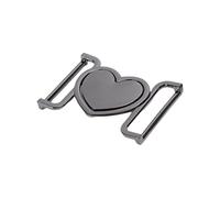 Boucles de ceinture décoratives en forme de cœur en métal - Accessoires de bricolage