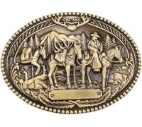 Boucles de ceinture for hommes, remplacement de boucle de ceinture, boucles de ceinture Western Cowboys 1 pièce Boucle de ceinture en métal Style occidental Équipe de chevaux Style européen et américa