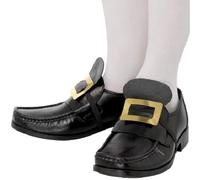 Boucles De Chaussures De Costume De Pirate Ou De Mousquetaire Noires Par Smiffys