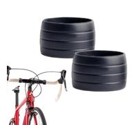 Boucles de fixation de ruban de guidon, manche de protection de la sangle de manche en silicone - Anneaux fixes de bande réutilisables - Ensemble de 2 outils d'attache imperméables, fournitures à vélo