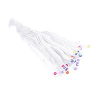 Boucles de Fixation pour Couches Bébé, 50 Pièces, Élastiques Blanc | Poupon, Design à Boucle, Maintien des Couches, Usage Quotidien, Lot de 50 Pièces