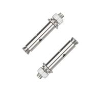 Boucles de pied gonflés hexagonaux Lot de 2 boulons d'ancrage à douille expansible hexagonale en acier inoxydable 304 M18 x (180-300) mm(M18x190mm)