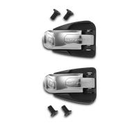 Boucles de Rechange pour Bottes GX-J (Droite + Gauche + Vis) Noir/Argent Noir,Argent