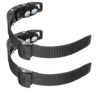 Boucles de Rechange pour Patin Ambiance Noël, 2 Pièces Noir | PP Plastique Résistant, Serrage à Cliquet Sécurisé, Pièces pour Patins à Glace, Usage Skaters