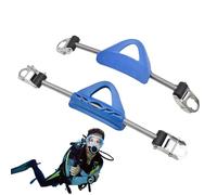 Boucles de sangle de palme - 1 paire de sangles à ressort réglables - Boucle d'accessoires de plongée - Sangle à ressort pour apnée, natation sous-marine