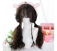 Boucles De Sonnerie Romantiques Pour Femmes Perruques De Cosplay À Cheveux Longs Costume De Princesse Fête Quotidienne École Jouer Au Théâtre Halloween Déguisement Perruque (Chocolat1)