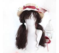 Boucles De Sonnerie Romantiques Pour Femmes Perruques De Cosplay À Cheveux Longs Costume De Princesse Fête Quotidienne École Jouer Au Théâtre Halloween Déguisement Perruque (Brun chocolat)