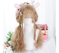 Boucles De Sonnerie Romantiques Pour Femmes Perruques De Cosplay À Cheveux Longs Costume De Princesse Fête Quotidienne École Jouer Au Théâtre Halloween Déguisement Perruque (Blonde)