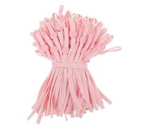 Boucles D'identification Réglables pour 100 Pièces -nés | Rose, Coton à Bords Arrondis, Format 11, 80x0, 60x0, 10cm, Compatible Marqueur