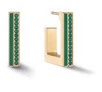 Boucles D'Oreille - Acier Vert - Coeur De Lion - 0133/21-0549