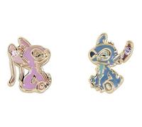 Disney Boucles d'oreilles assorties Stitch & Angel à tige Laiton