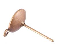 Boucles d'oreille clou à perles Cuivré La paire (lot de 10)