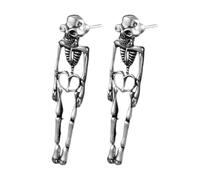Boucles d'Oreille Crâne,Costume Déguisement Squeille Pendantes - Boucles d'Oreille Pendantes Crâne pour Filles Femmes Halloween Fête Extérieur Cosplay Anniversaire Événements,Sortie Rendez-vous Annive