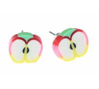 Boucles d'oreille de pomme Miniblings fruits fruit jaune pomme rouge - Boucles d'oreille bijoux de mode main je branche Boucles d'oreille