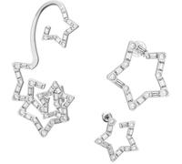 Boucles d'oreille femme Swarovski Stella - Plaqué or - Cristal - Blanc