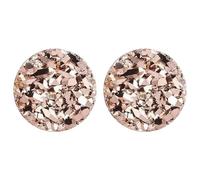 Boucles d'oreilles 2024 pour lymphsité, magnétothérapie, boucles d'oreilles non percées, boucles d'oreilles d'acupression pour femmes et hommes, 10 mm, Cristal artificiel, Pas de gemme