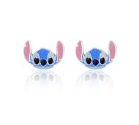 Boucles d'oreilles à bouton Disney Stitch pour femme en argent sterling