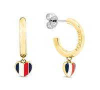 Boucles d'oreilles à breloque cœur Tommy Hilfiger ton or pour femme