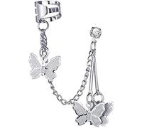 Boucles d'oreilles à chaîne avec pendentif papillon, poignets avec pompons papillon, boucle d'oreille avec chenilles en forme de gland pour femmes et filles Useful
