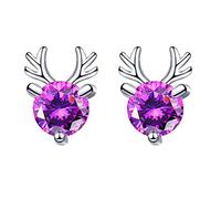 Boucles d'oreilles à clip avec trois pierres précieuses, taille unique, Cristal, Pas de gemme