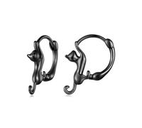 Boucles d'oreilles à clip en forme de chat, clous minimalistes pour une tenue professionnelle et de soirée
