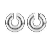 Boucles d'oreilles à clip pour oreilles non percées, confortables, unisexes, bijoux minimalistes faits à la main, boucles d'oreilles épaisses pour cartilage, L, Comme décrit, Comme décrit.
