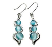 Boucles d'oreilles à crochet pendantes en forme d'oeil de chat, jolies boucles d'oreilles délicates en forme d'oeil de chat, attrayantes boucles d'oreilles en forme de larme à crochet élégantes