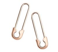 Boucles d'oreilles à épingle de sûreté pour femme, boucles d'oreilles à clip style punk pour femmes et filles, Consulte la descripción, Métal, Voir description