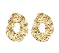 Boucles d'oreilles à étalons ronds simples de zinc Couleur d'or irrégulière Charms punk déclaration des femmes boucles d'oreilles de fête pour une femme
