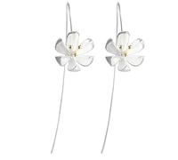 Boucles d'oreilles à Fleurs Élégant Boucle d'oreille Lotus Longue pour Femmes de la Mode Brincos Grandes Fine Bijoux Pendientes