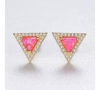 Boucles d'oreilles à goujons triangulaires pour femmes bijoux fins
