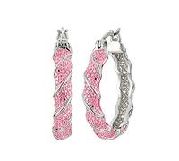 Boucles d'oreilles à grand cercle tressées géométriques à deux couleurs irrégulières de la mode et Popo
