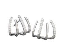 Boucles d'oreilles à griffes pour femme - Demi-créoles | Boucles d'oreilles enveloppantes, boucles d'oreilles enveloppantes pour femme, boucles d'oreilles créoles pour une journée décontractée Uozonit