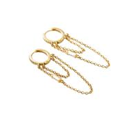 Boucles d'oreilles à la mode - 925 Silver Silver Elegant Cabot Elegs Clear Cz Embouille d'oreille Trendy Gold Color Boucles d'oreilles pour les femmes Bijoux de mariage