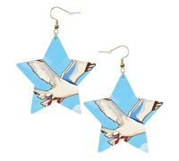 Boucles d'oreilles à motif mouettes volantes pour femme, bijoux tendance et cadeaux de fête d'anniversaire pour la Saint-Valentin