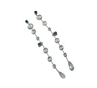 Boucles d'oreilles à pompons en forme de goutte d'eau en acier inoxydable pour femme Boucles d'oreilles élégantes pour une utilisation quotidienne Boucles d'oreilles délicates, taille unique, Comme